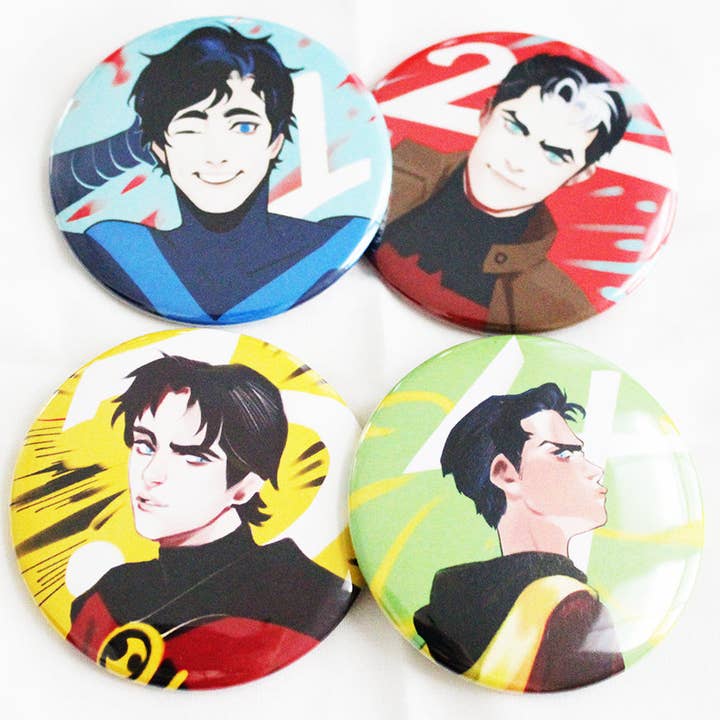 ÉPINGLES CERCLE BATBOYS - DC Comics, Robins, Batman pour la vente par KOHI & ANDIE