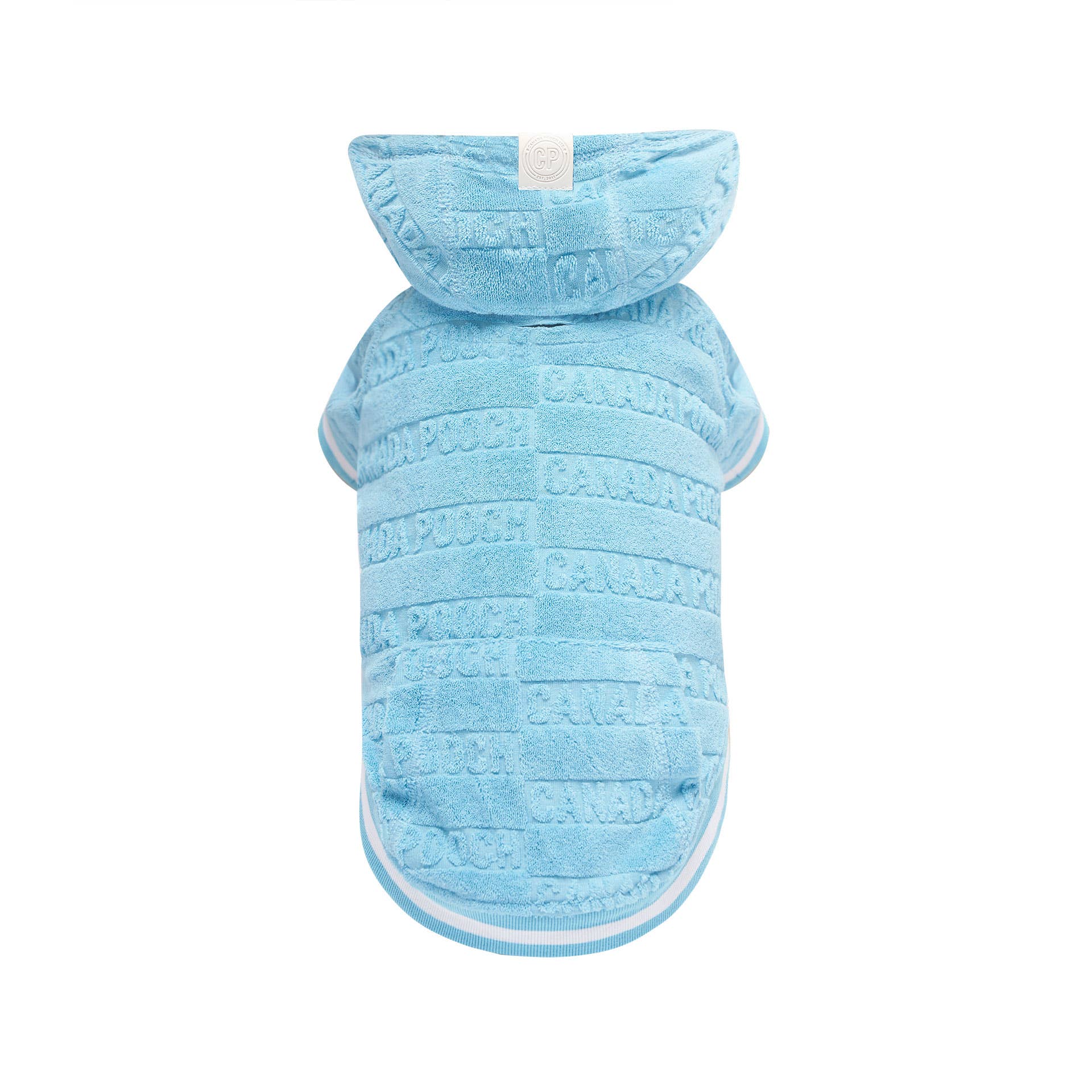 Blue Beach Bum Towel Dog Hoodie (Blue) for wholesale on Faire0