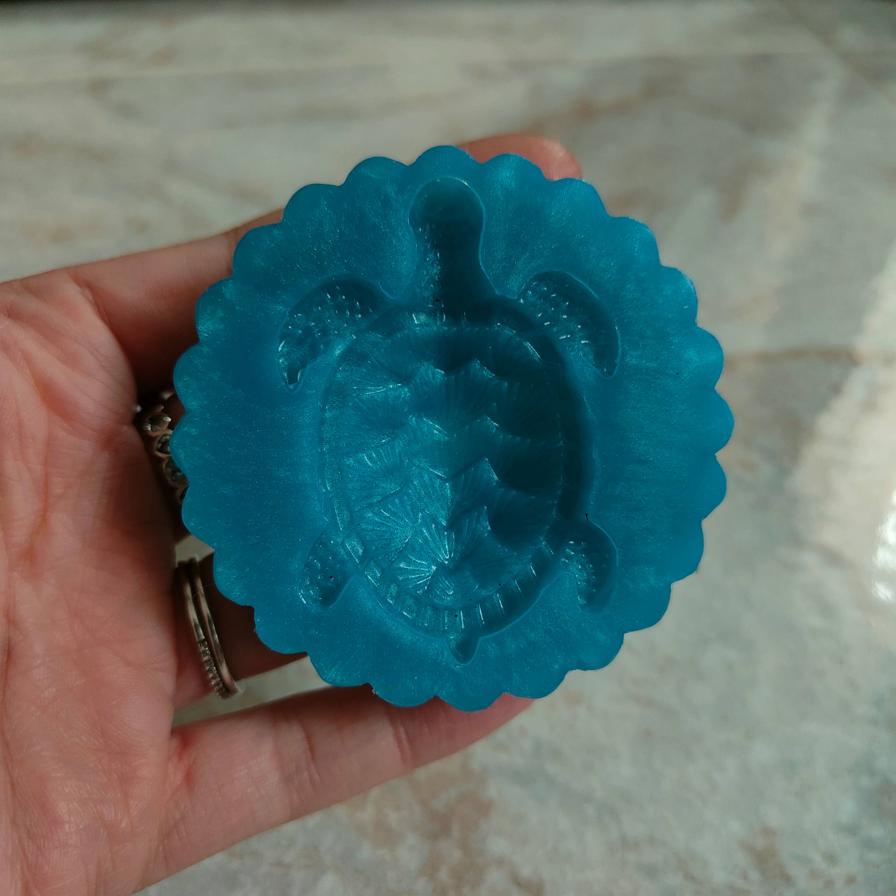 Serena Creazione di Serena Stampone - Wholesale DIY Craft Kit - Turtle mold 6x4cm in silicone for resin, plaster, and wax7