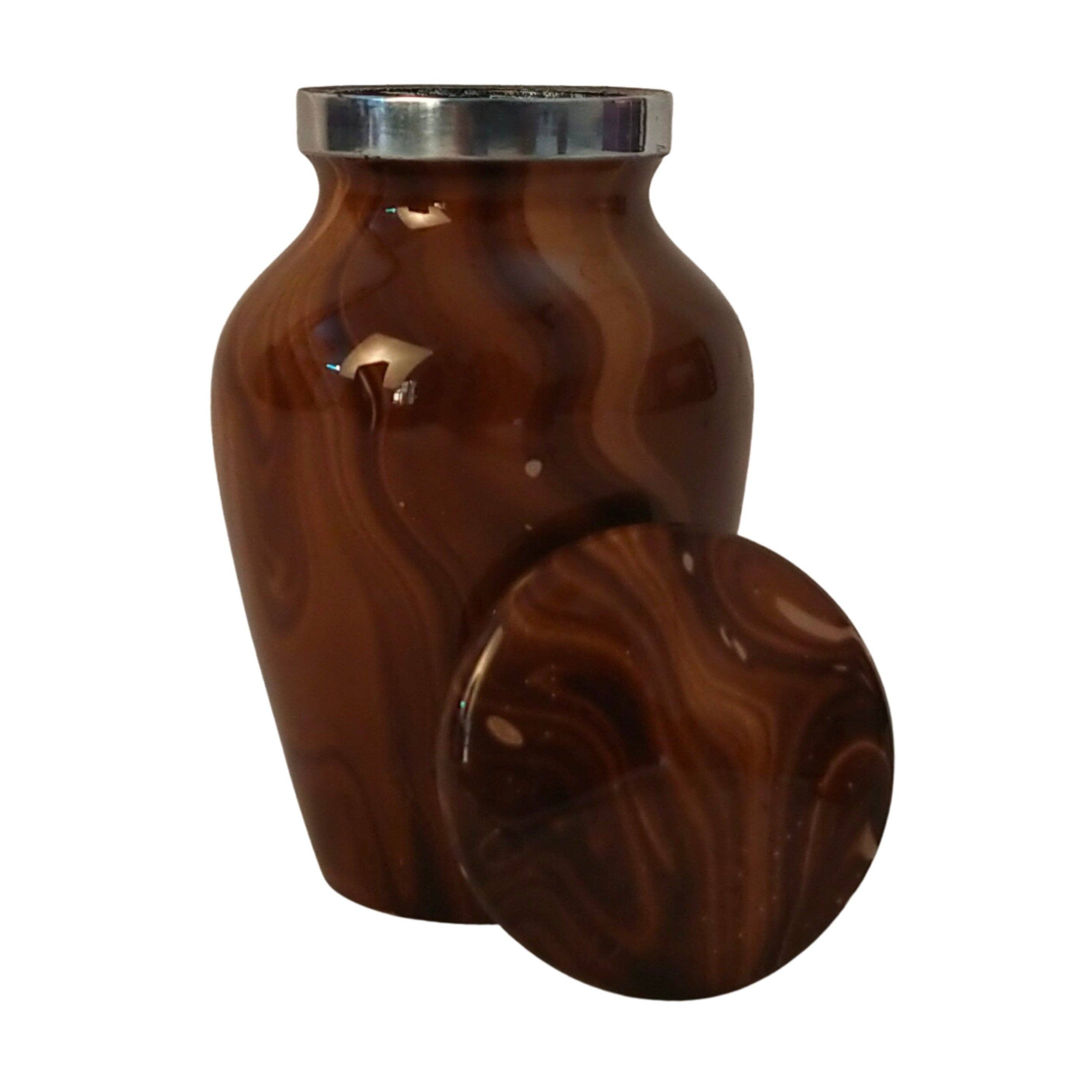 Plutus imports – Urna por atacado – Belo Acabamento Mármore Pequeno Conjunto de 4 Mini Camphas7