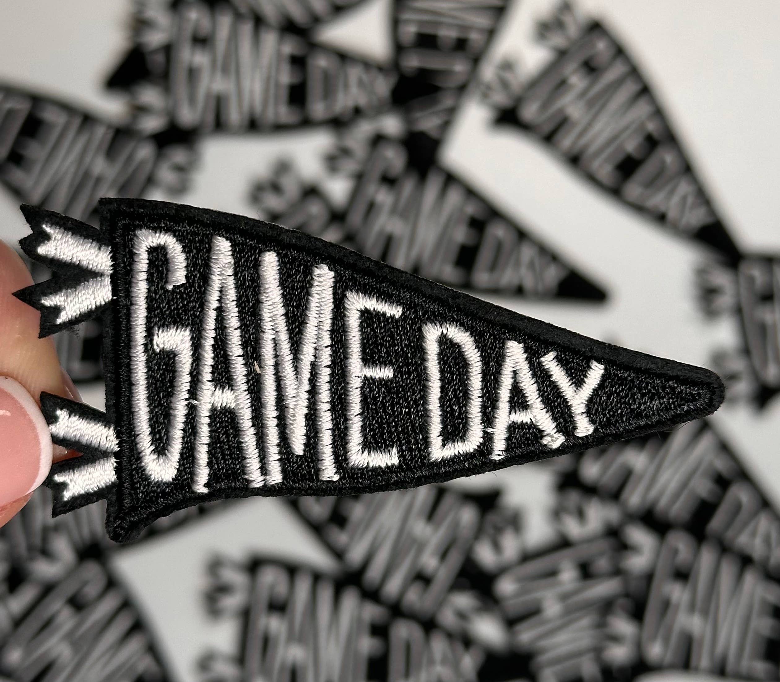 Aloe and Milk Boutique - Wholesale Patch - Game day flag, sports patch, game day patch, football0