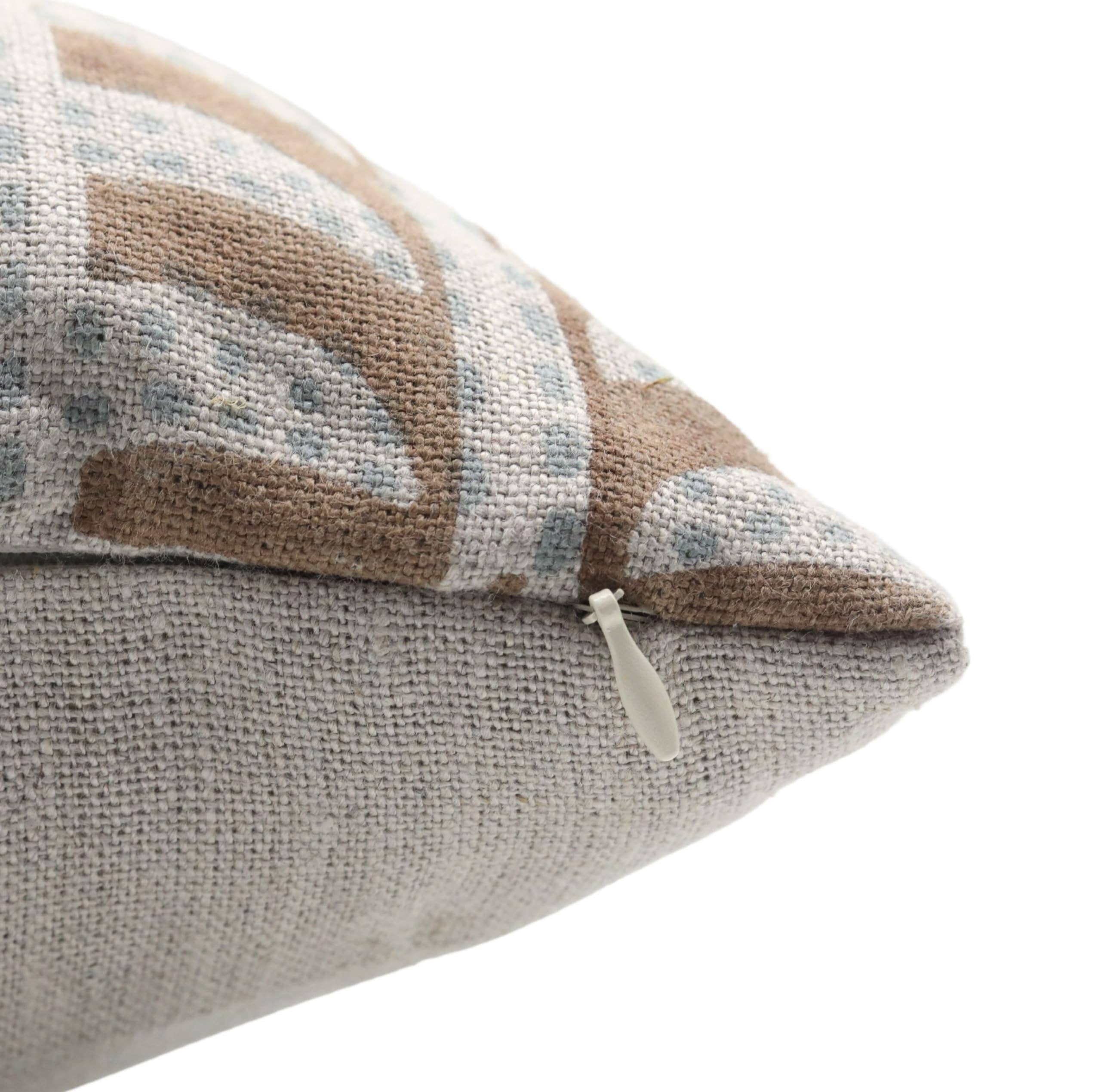 Fabdivine – wholesale Throw pillow cover – Boho Block Print Thick Linen Cushion Cover - Garud3