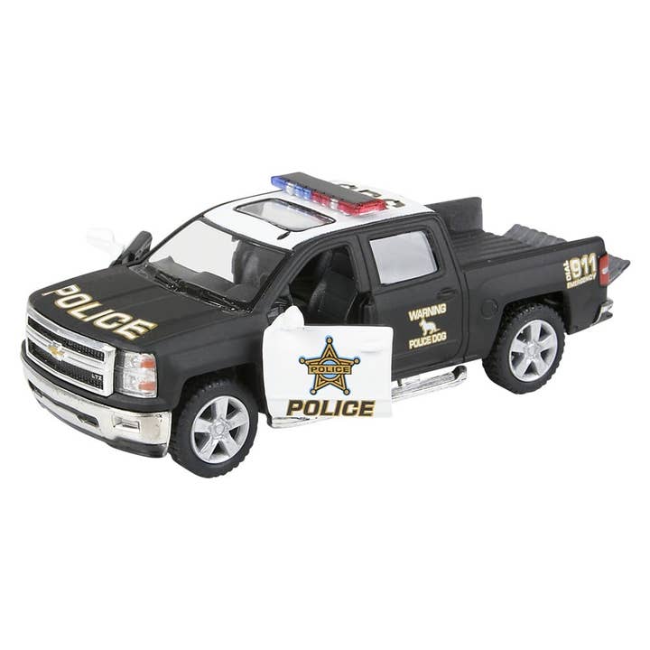 La Luna Bella - Toys - Wholesale Toy Car/Truck - Kids - 5" DIE-CAST 2014 CHEVY SILVERADO POLICE - LLB Toys