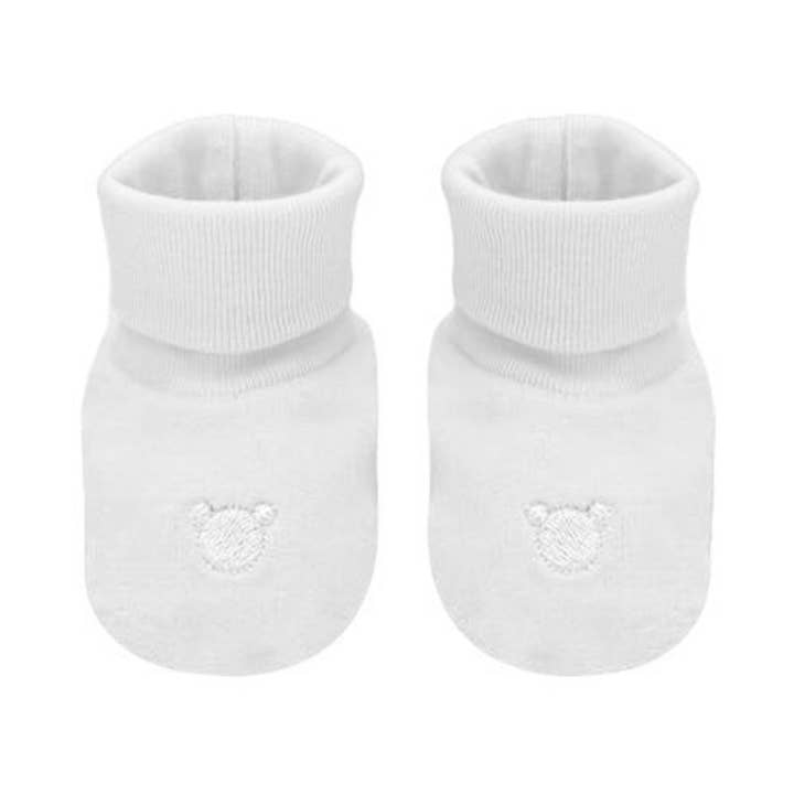 Logo Velvet Booties, White for wholesale by Tecomoabesos