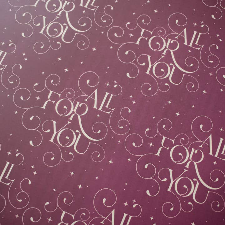 All For You Luxury Christmas Gift Wrap for wholesale by Jennifer Tune