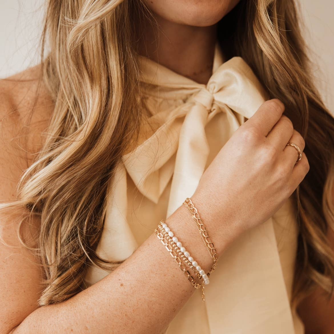 True by Kristy Jewelry - Wholesale Beaded Bracelet - Sea Isle Freshwater Pearl Gold Filled Beaded Bracelet2