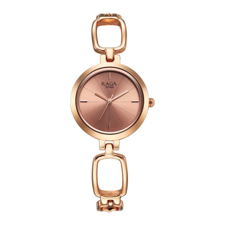 Montre Titan Raga à cadran or rose pour femme pour la vente par Titan
