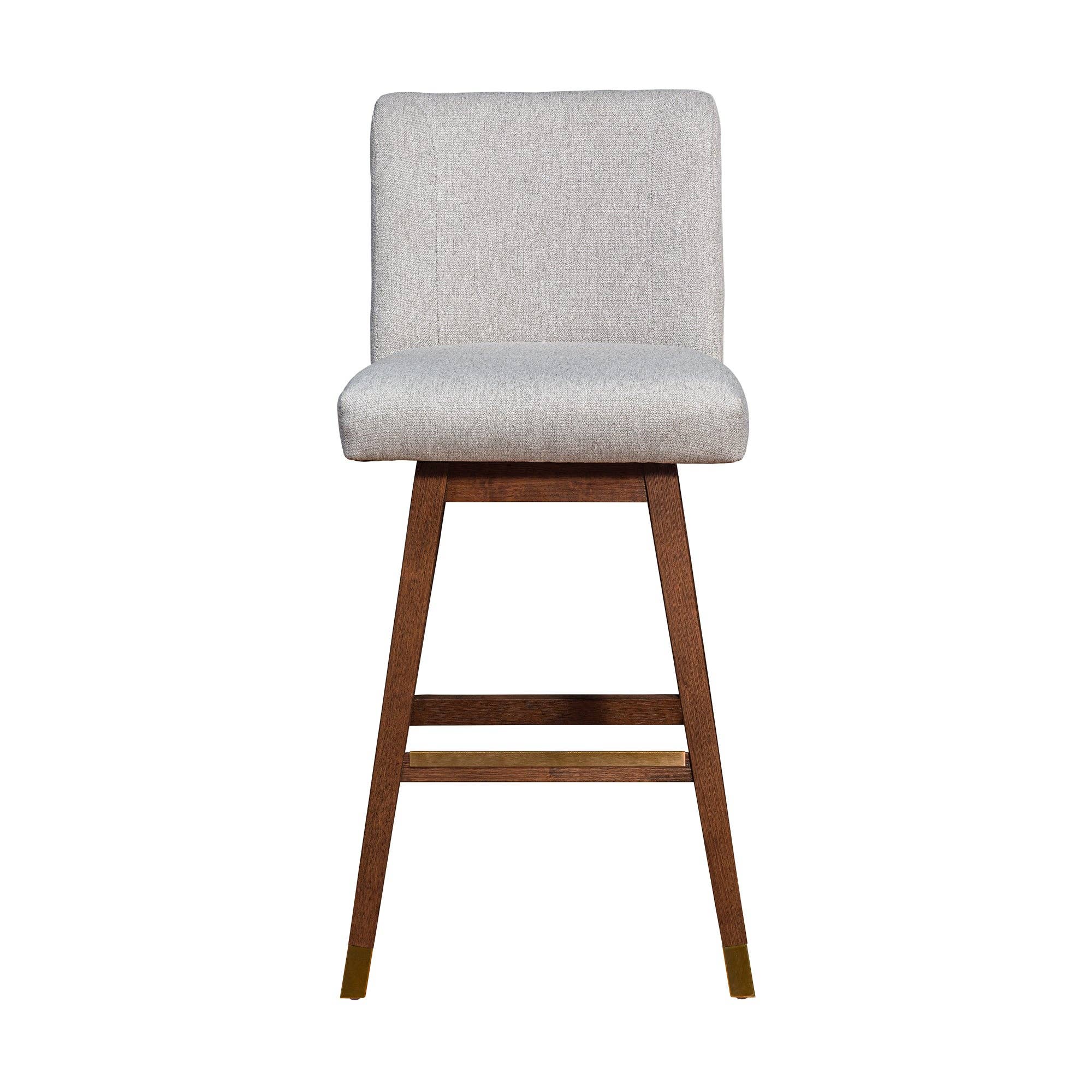 Armen Living - Wholesale Stool - Isabella Modern Upholstered Wood Swivel Barstool36