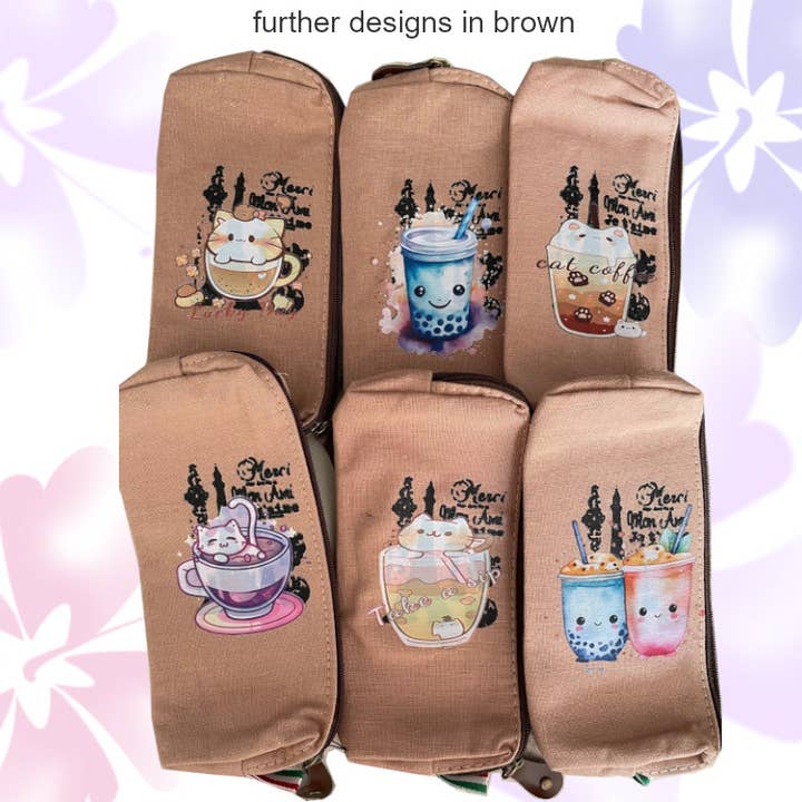 Small Surprises - Vendita all'ingrosso Astuccio/portamatite - Astuccio resistente in tela con design carini kawaii6