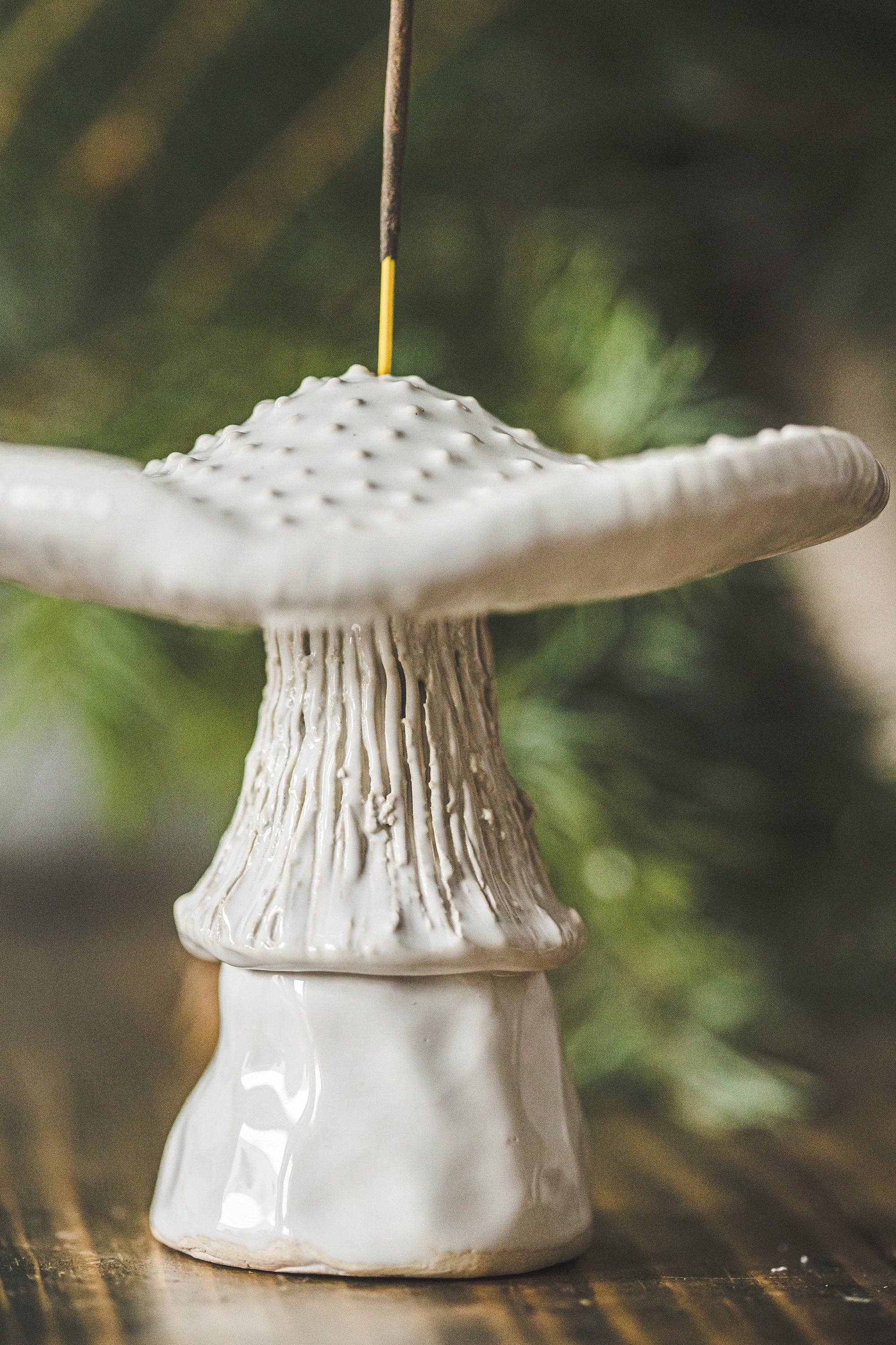 Danutė Murauskienė - Wholesale Incense Holder - White mushroom incense holder1