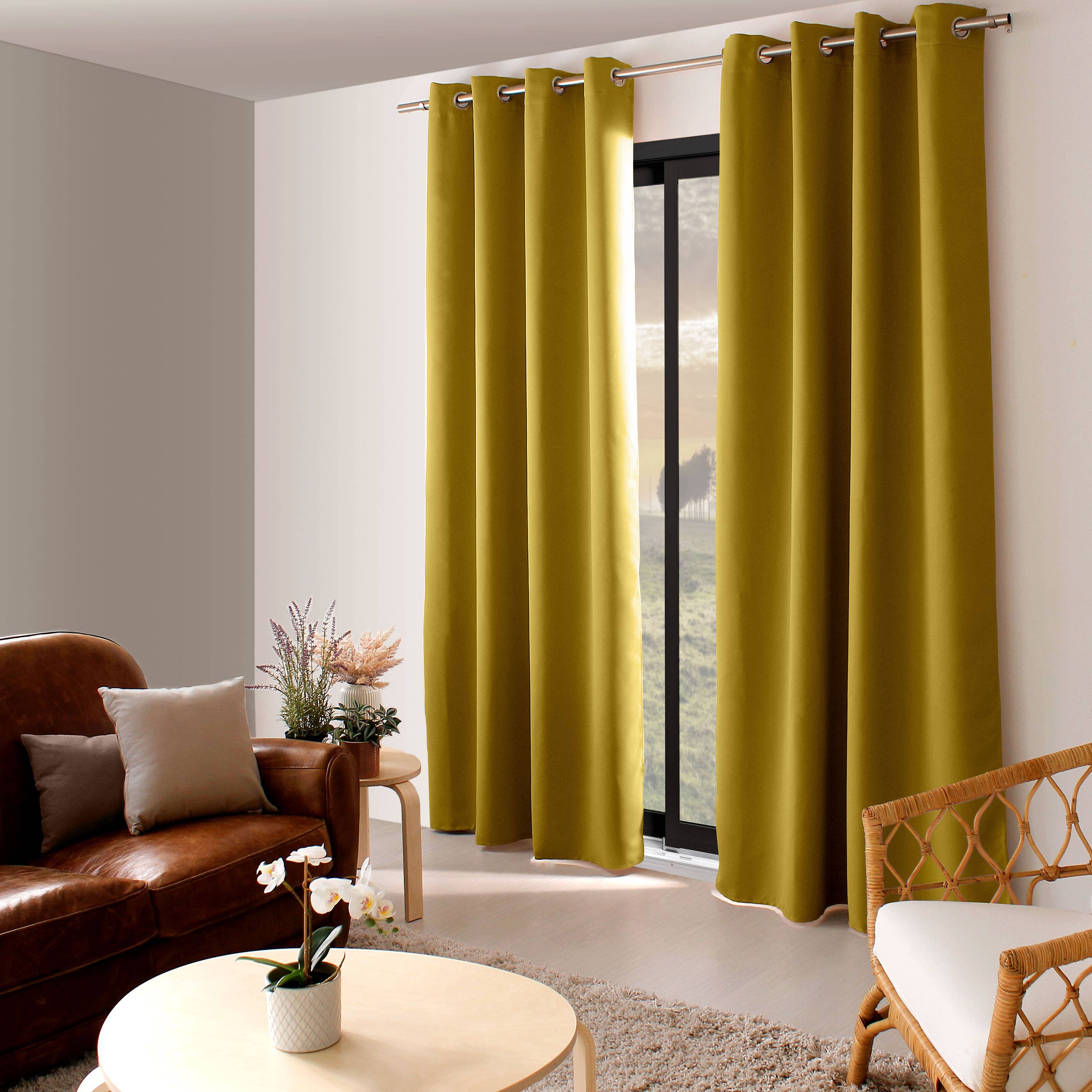 DECOSTARS - CmaDECO - Wholesale Curtain - Blackout Curtain with Grommets, 140x240cm, Liquorice Collection26