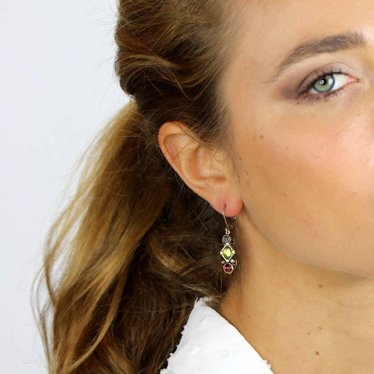 Michal Golan Jewelry - Vente Boucles d'oreilles pendantes - Boucles d'oreilles ovales enchantées1