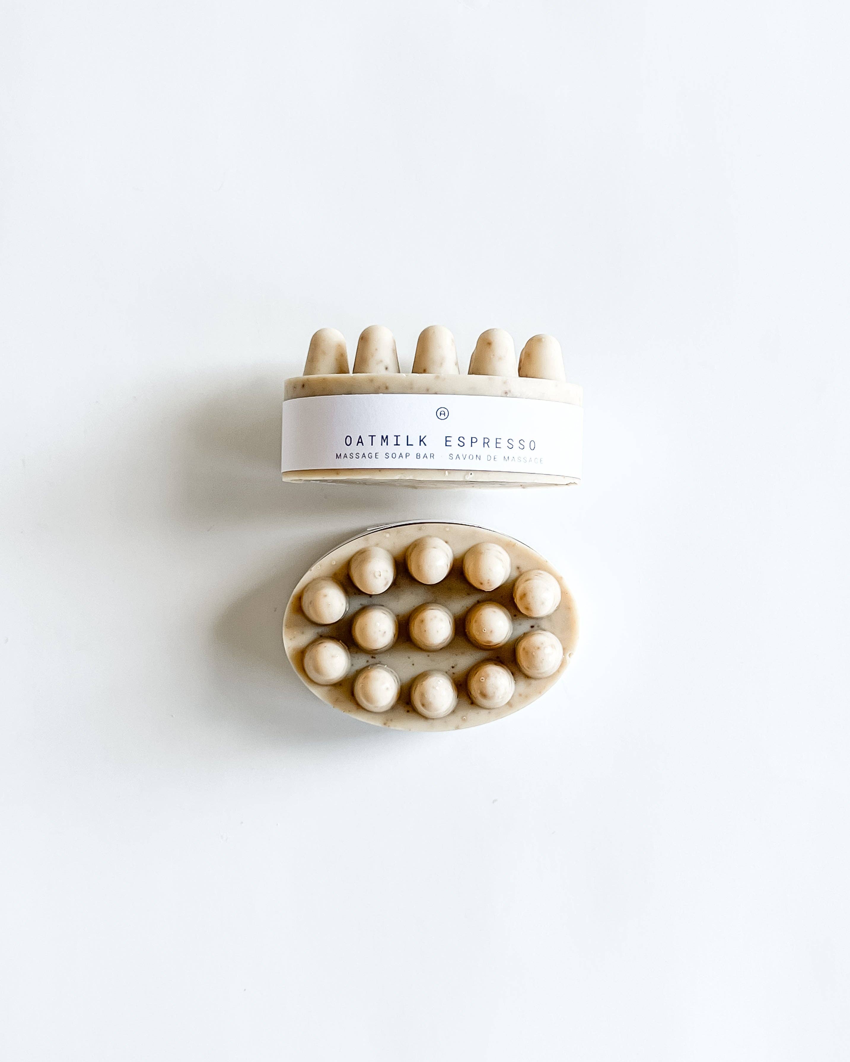 Agha Studio - Wholesale Bar Soap - Oatmilk Espresso Massage Soap Bar