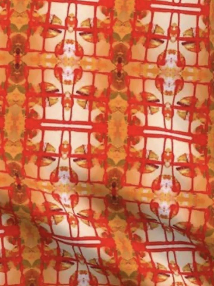 Leilani Sarong em Laranja Oriental por atacado de Pearl Edward