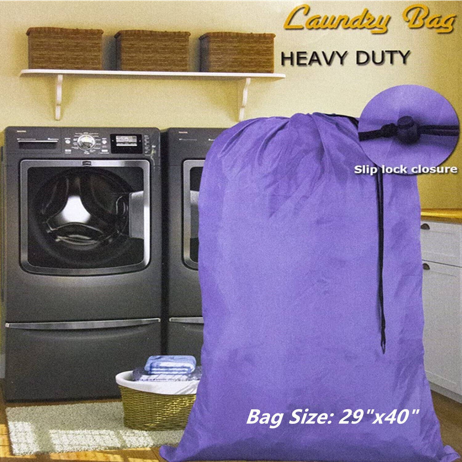 Tsyware - Wholesale Laundry Bag - Extra Large 29" X 40" Nylon Washable Laundry Bag Hamper 8