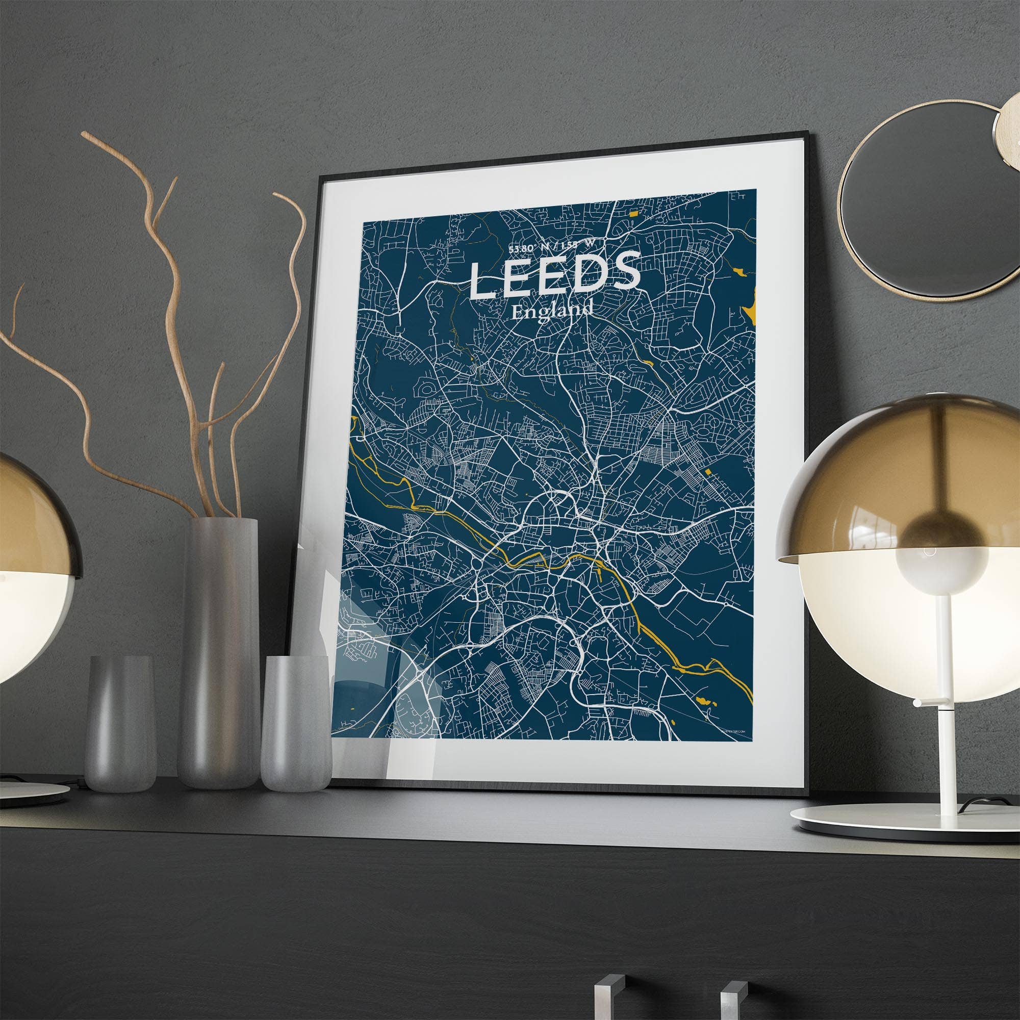 OurPoster.com – wholesale Poster – Leeds karta affisch210