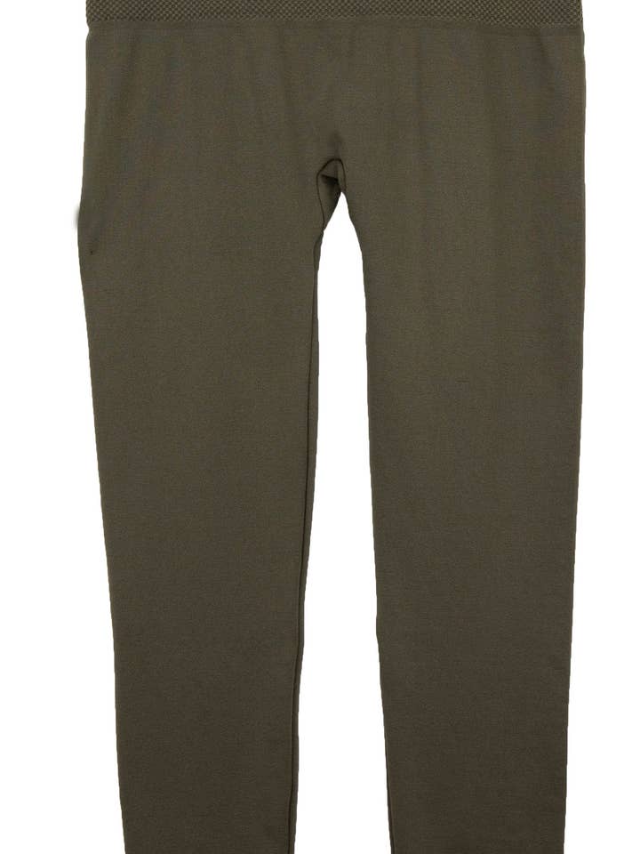 FP11461-O - Olive - Seamless Legging A1444 for wholesale by K & C Clothing, Inc.