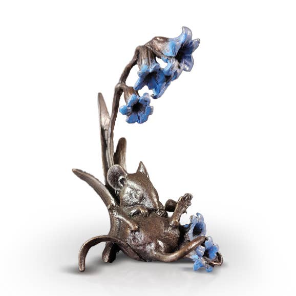 Mouse with Bluebells (1174) for wholesale by Richard Cooper Bronze