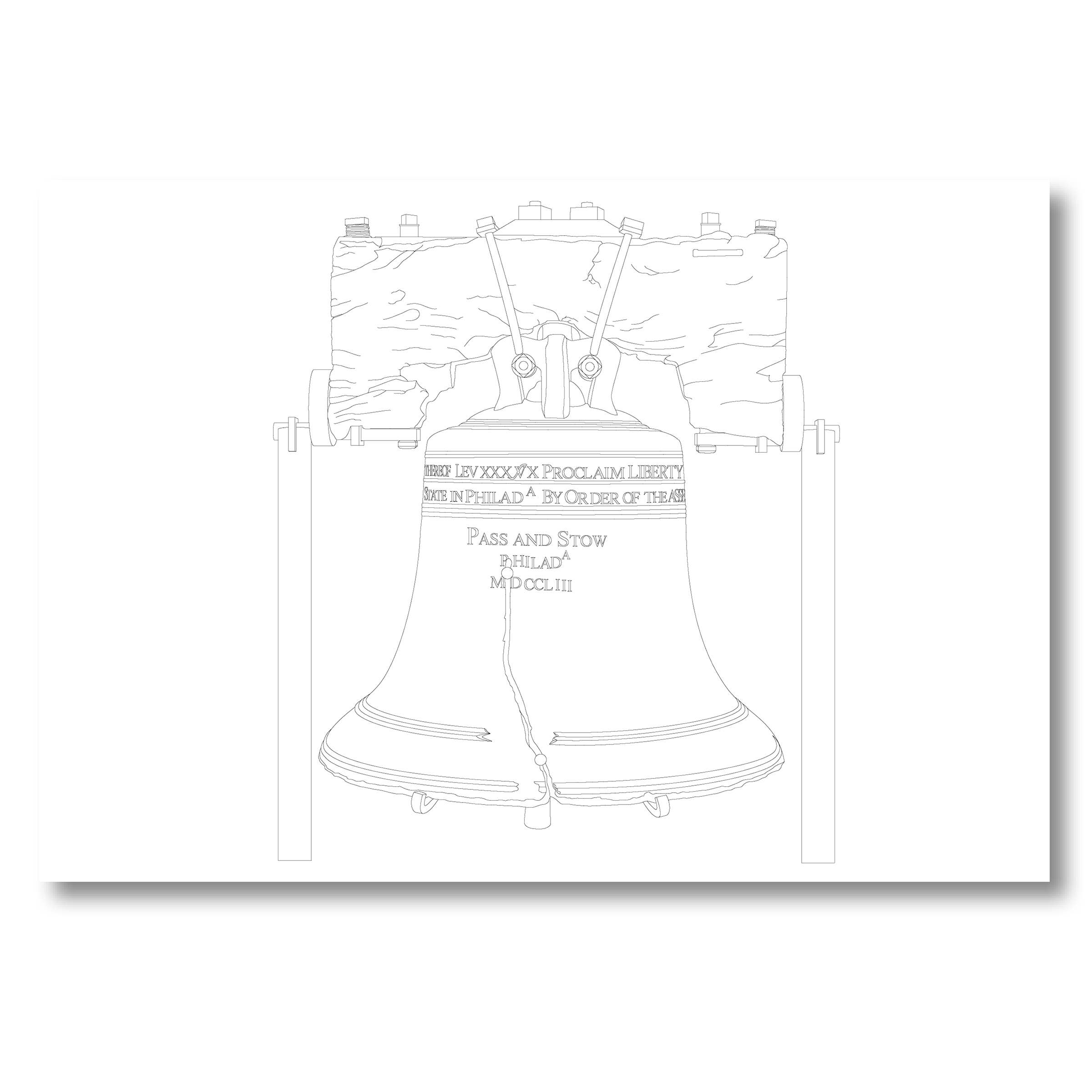 Color Our Town - Vente Livre de coloriage – adulte - Guide de coloriage Color Historic Philadelphia2