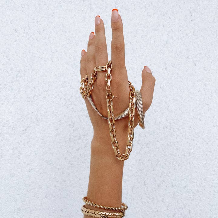 Sahira Jewelry Design - Wholesale Cuff Bracelet - Lina Chain Cuff4