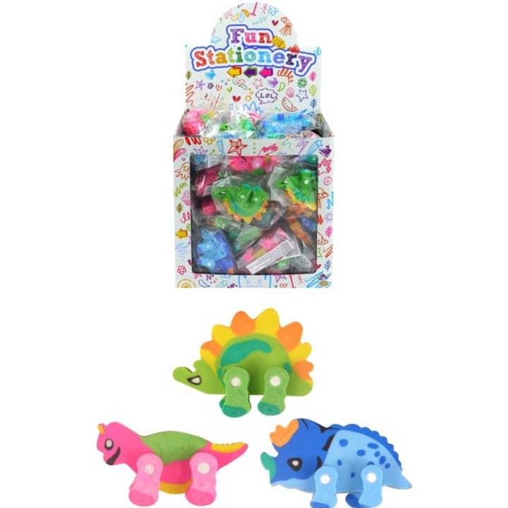 Kids Party Craft – wholesale Eraser – Child – Dinosaur Eraser