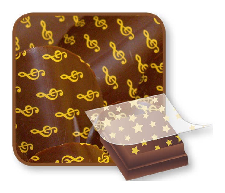 REMOVED BRAND - Wholesale Chocolate - Foil clef (25 pieces)0