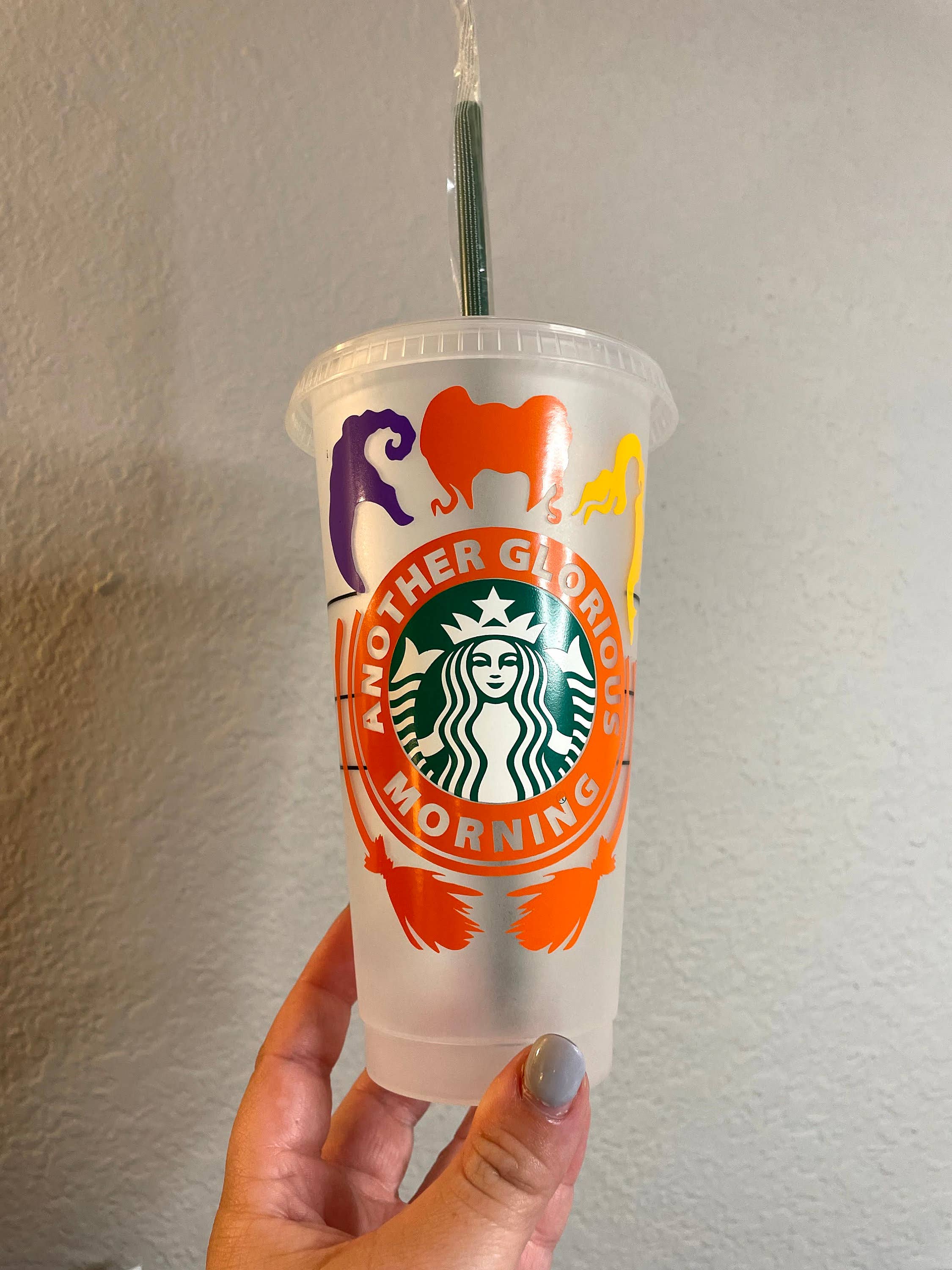 Cre8tionsByCaitlynn - Wholesale Drinkglas/beker - Sanderson Sisters Starbucks Cup, Halloween Starbucks Cup, Hocus Pocus Starbucks Cup2