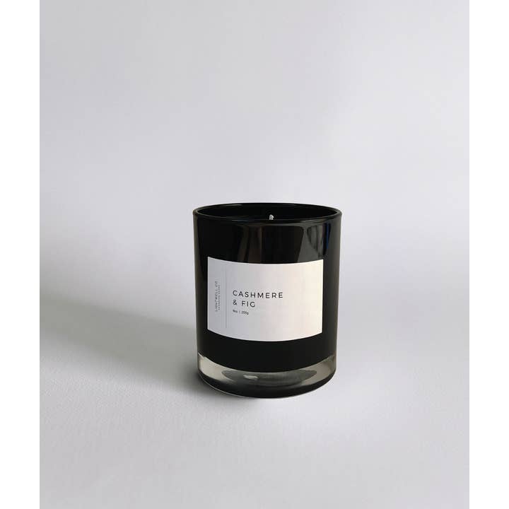 Lightwell Co. - Wholesale Jar/Filled Candle - Cashmere & Fig Black Tumbler