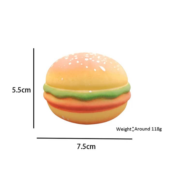JSBlueRidge Toys - Wholesale Fidget Toy - Kids - Hamburger Squeeze Soft Fidget Kids Toy3