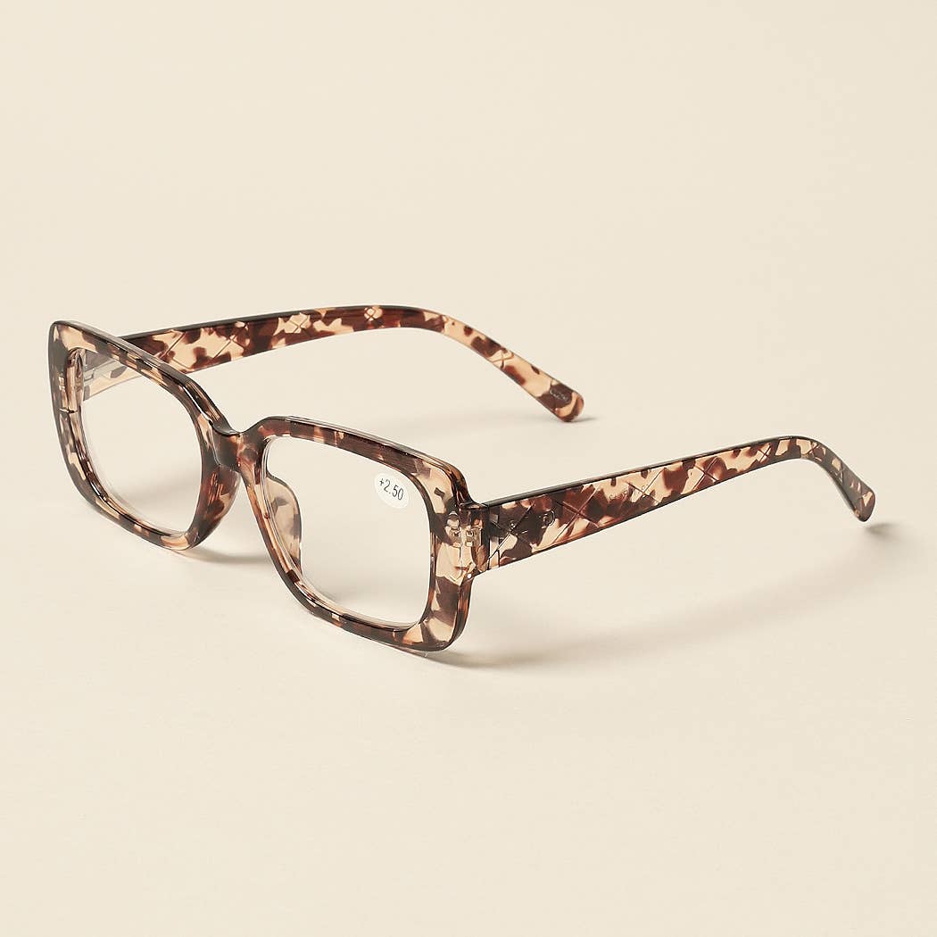 12 VERSCHILLENDE KLEUREN Leesbril met rechthoekig frame voor dames voor groothandel op Faire7