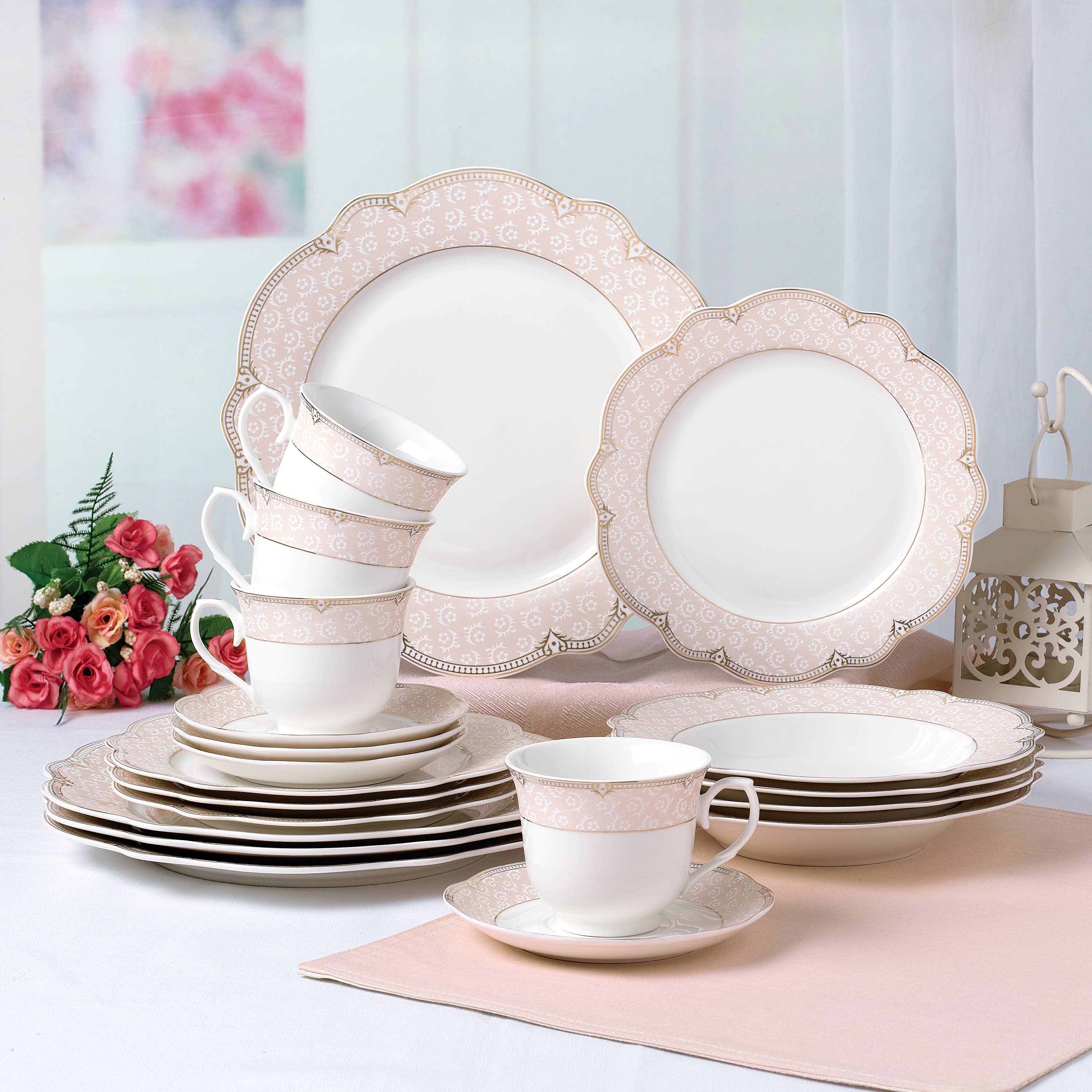 Gifts Plus - Wholesale Dinnerware Set - "Sandra" 10522G-20A (Pack 2)0