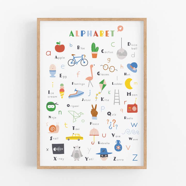 Alphabet print | English for wholesale by Van Kira