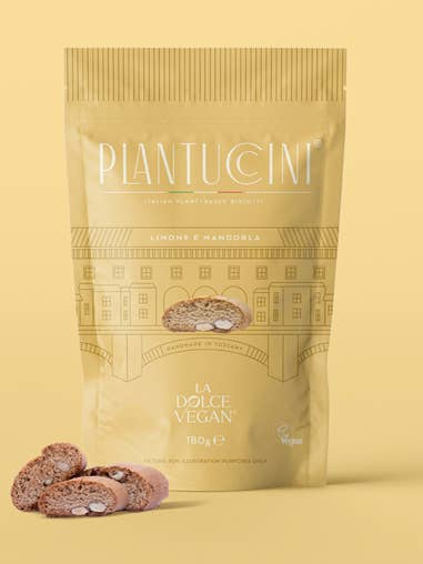 Italian Biscotti with Lemon & Almonds (Vegan) 
 for wholesale by La Dolce Vegan