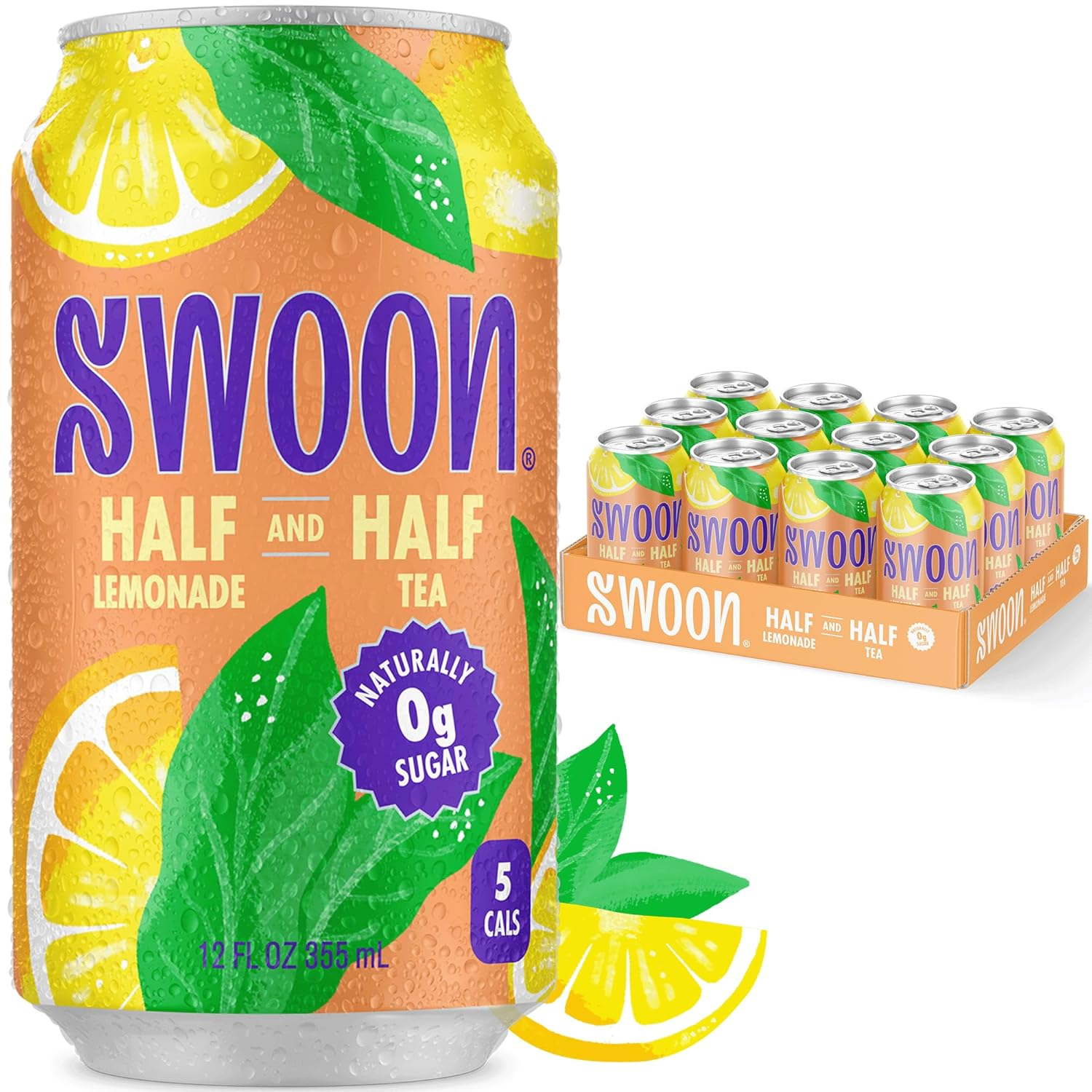 EcoQuality – wholesale Iste – 12oz Swoon Half and Half Lemonad Iste Zero Socker Dryck Förpackning med 120