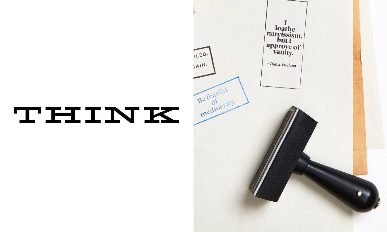 Wms&Co. - Vendita all'ingrosso Timbro in gomma/decorativo - Timbro di Gomma con Citazione Filosofica - Rettangolare23