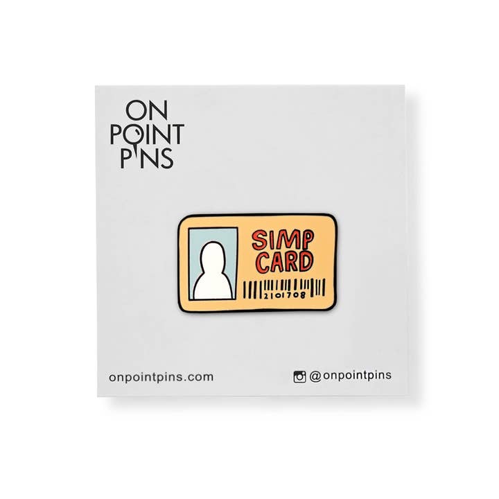 On Point Pins - Wholesale Lapel Pin/Button - Simp Card Meme Lapel Enamel Pin