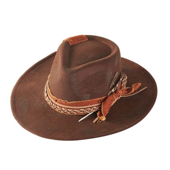 MiMi Wholesale - Wholesale Cowboy Hat - Women's - MH0242 Essie Heritage Worn Shapable Cowboy/Fedora Hat5
