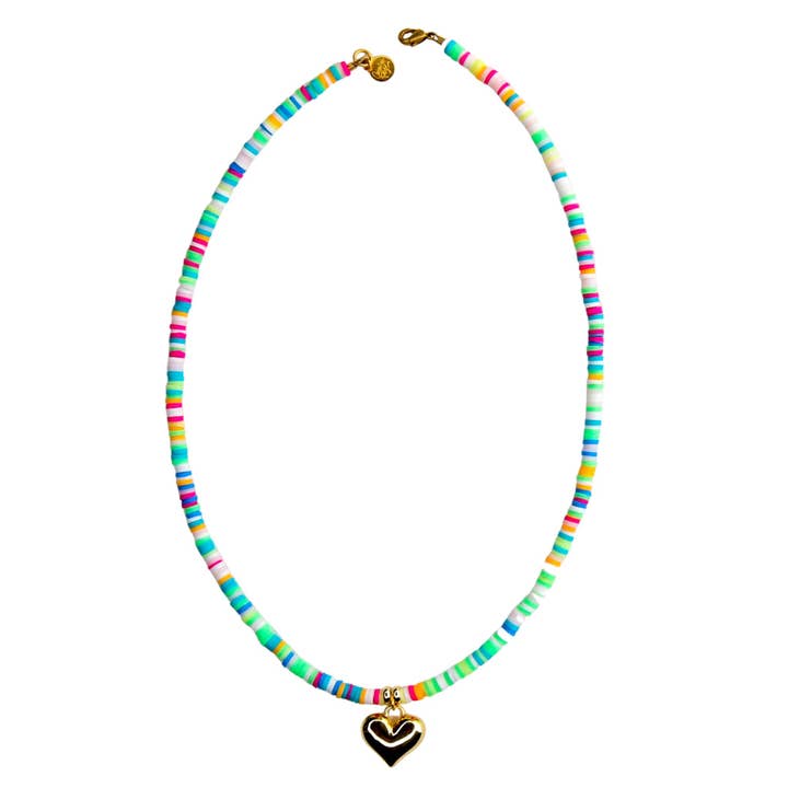 Kiwi Short Necklace in Lime Multi for wholesale by Catherine Page Jewelry