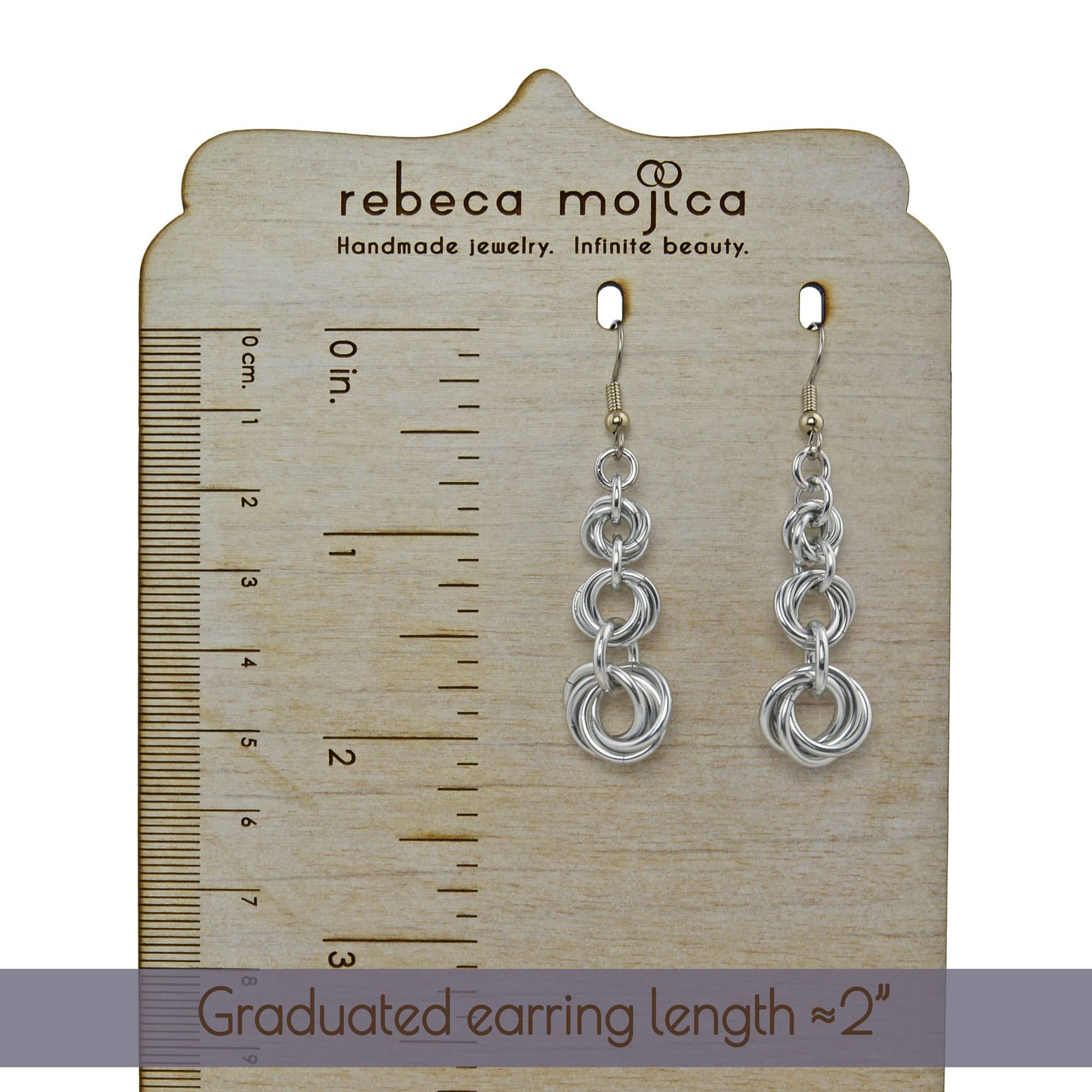Rebeca Mojica Jewelry - Wholesale Dangle Earrings - Knotted Metal Graduated Earrings - Cosmic Unicorn4