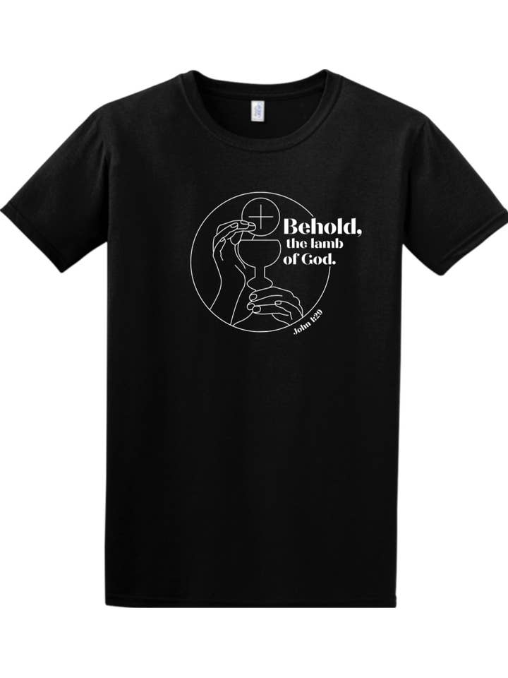 Sock Religious - Wholesale Screen Printed T-Shirt - Unisex - Behold, the Lamb of God - John 1:29 Adult T-shirt7