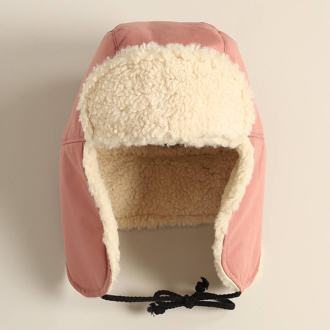 Fashion City - Wholesale Trapper/Bomber Hat - Women's - Warm Sherpa Winter Trapper Hat with Ear Flaps4