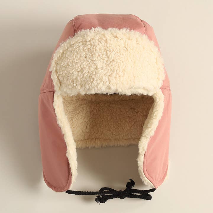 Fashion City - Wholesale Trapper/Bomber Hat - Women's - Warm Sherpa Winter Trapper Hat with Ear Flaps4