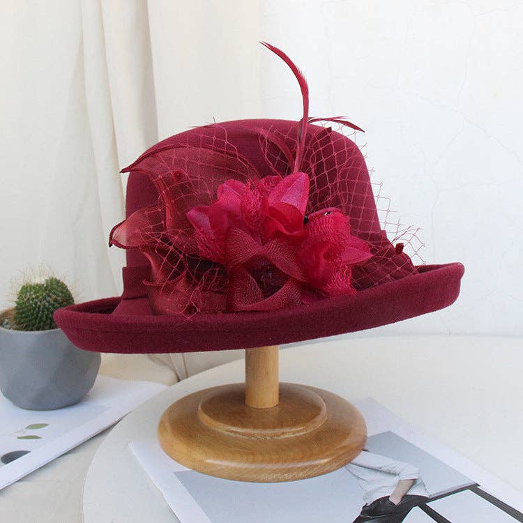 Ole - Wholesale Bolhoed - Dames - Veer Mesh Bolhoed Top Hat C00811