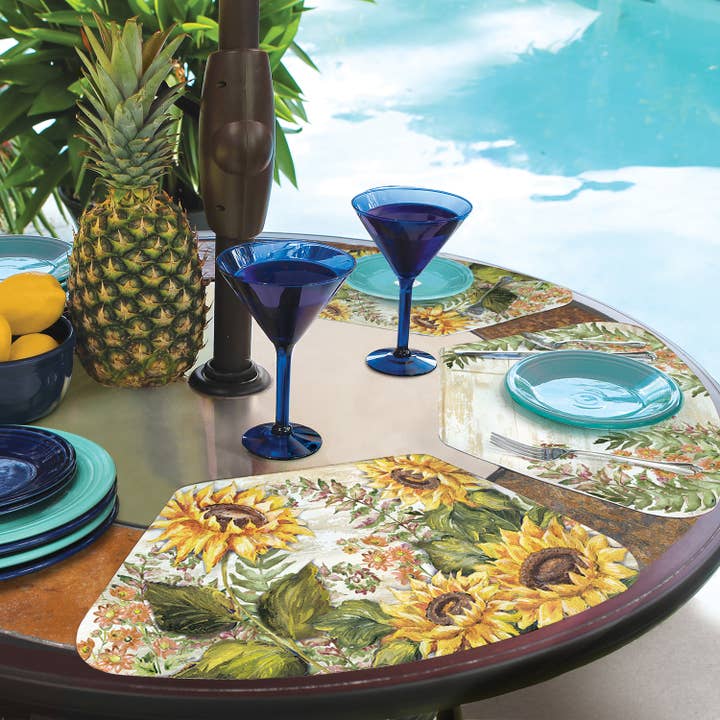 Conimar Promotions - Wholesale Placemat - "Sunflowers" Wedge Reversible Flexible Placemat7