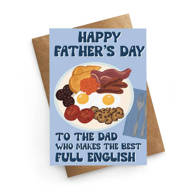 Full English Breakfast - Funny Father's Day Card for wholesale by STUCK SHOP GIFTS