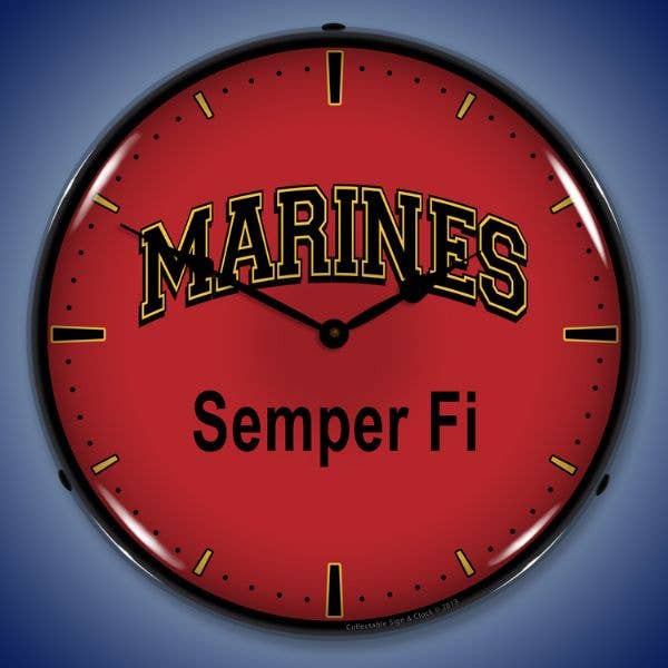 Marines Semper Fi for wholesale by Collectable Sign and Clock LLC.