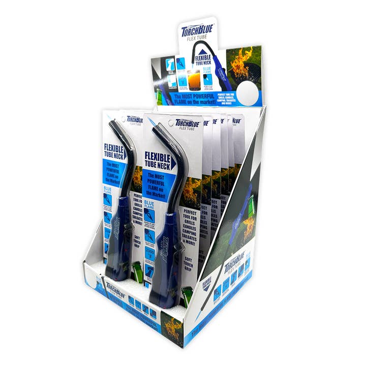 Torch Blue Flexible Neck Torch Lighter - 12/Display and other Purchase Wholesale culinary torch. Free Returns & Net 60 Terms on Faire trending on Faire.