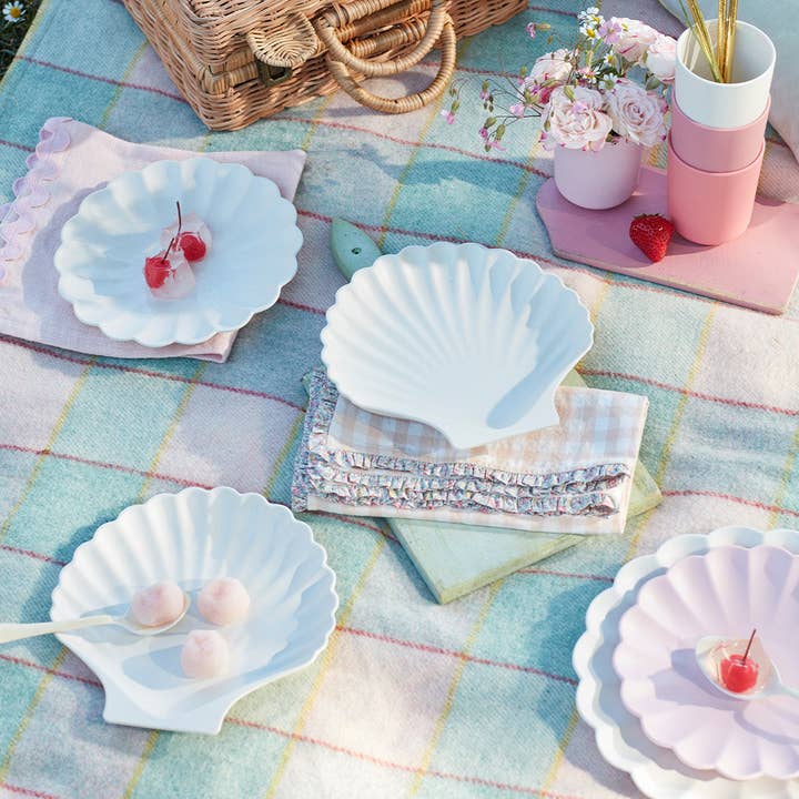 Meri Meri - Wholesale Dinner & Cloth Napkin - Pastel Ricrac Fabric Napkins