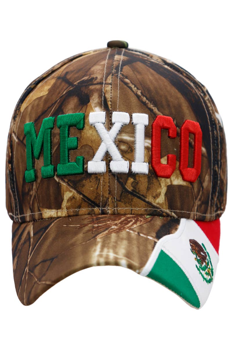 Cap Zone - Wholesale Baseball Cap - Unisex - Mexico Logo Flag Embroidered Acrylic Baseball Cap7