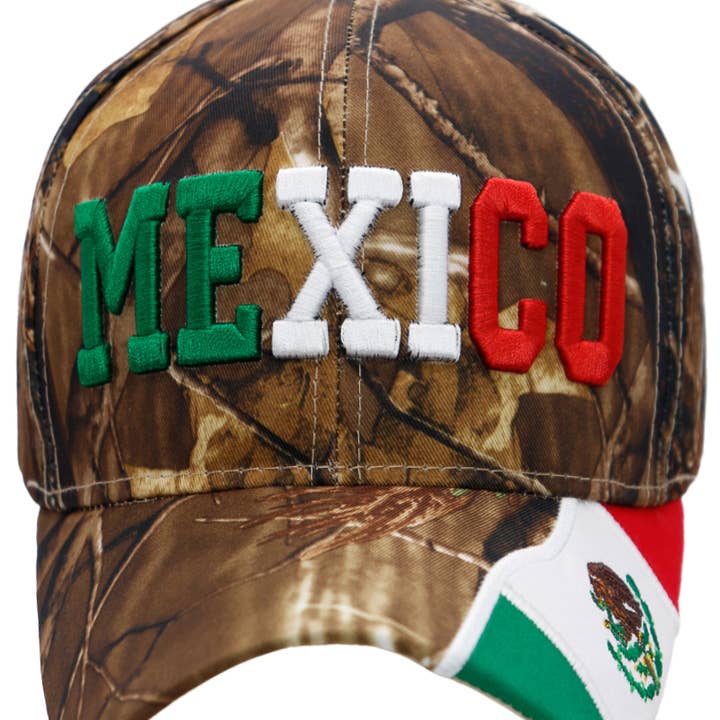Cap Zone - Wholesale Baseball Cap - Unisex - Mexico Logo Flag Embroidered Acrylic Baseball Cap7